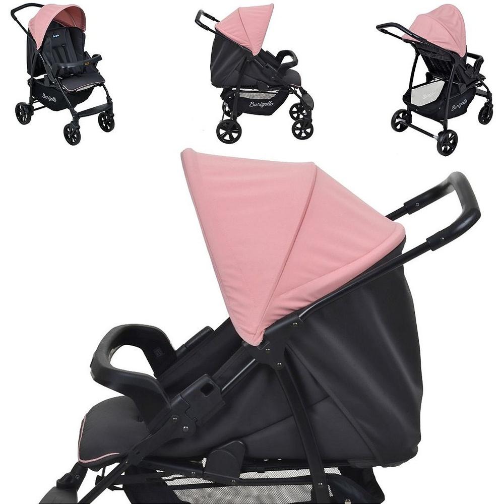 Carrinho De Bebe Para Passeio Berço Burigotto Ecco Cz Rosa