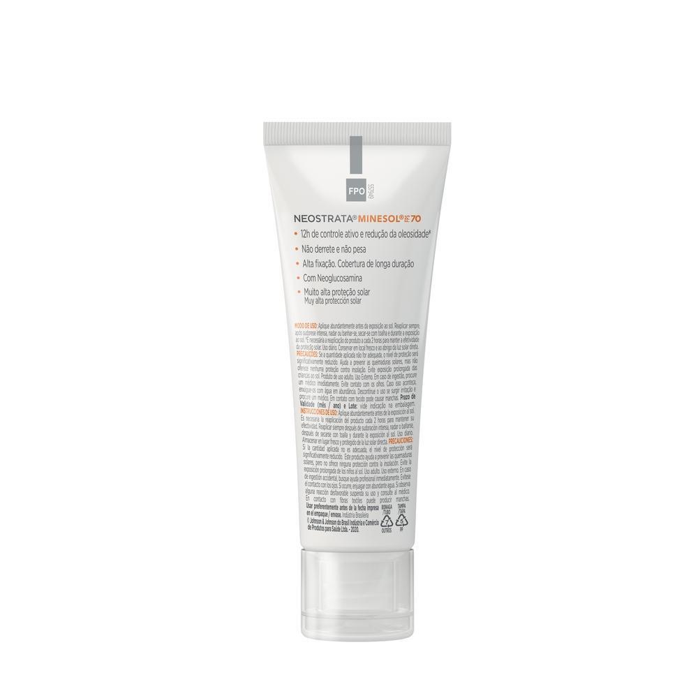 Protetor Solar Neostrata Minesol Oil Control FPS 70 Pele Morena 40g
