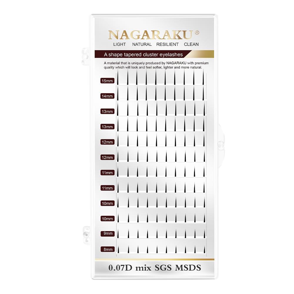 Nagaraku Spikes Cílios Cônicos Em Forma De Planas Auto Enxerto Aplicar