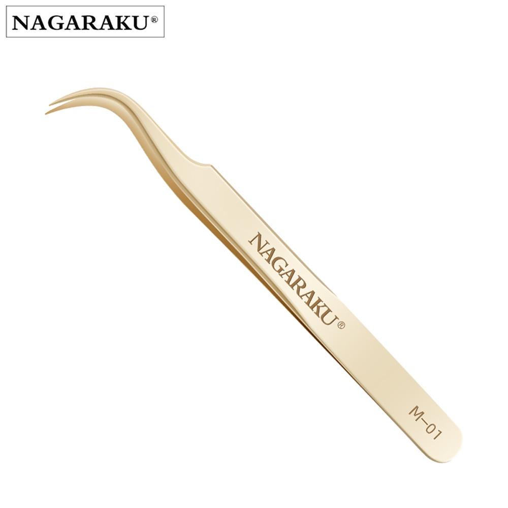 Pinça De Extensão De Cílios Nagaraku Golden Tweezers Procedimento De Alta Precisão