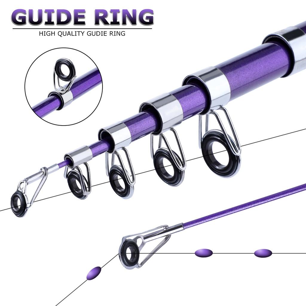Sougayilang Vara De Pesca Rotativa De Fibra De Carbono Super Leve Telescópica Portátil 1.8m-3.3m-carretilha Não Incluem