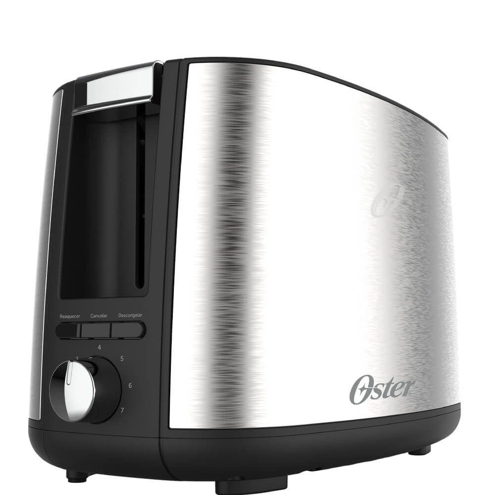 Torradeira Elétrica Inox Oster Otor600 Com 7 Níveis De Tostagem