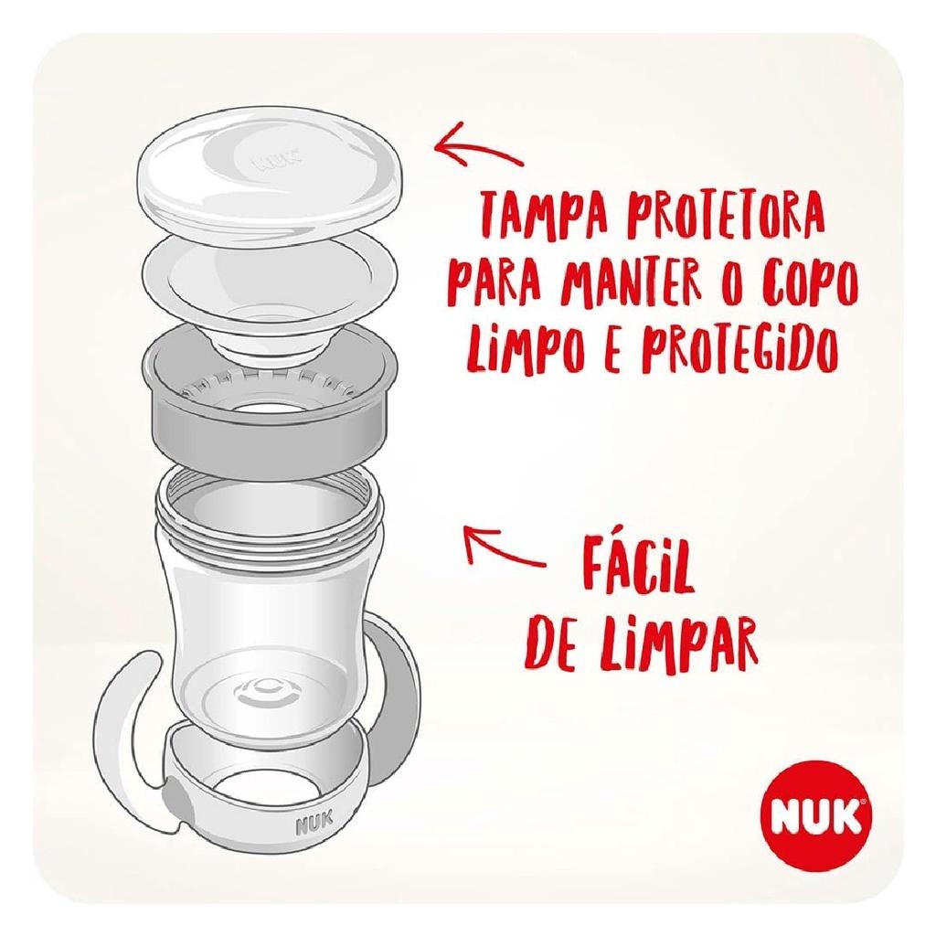 Copo Mini Magic 360 Vermelho Com Alça Evolution 160ml Girl - Nuk