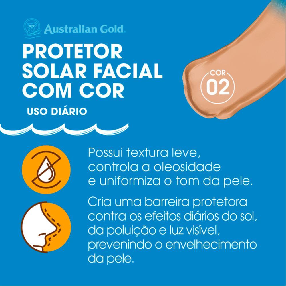 Australian Gold Protetor Solar Facial Matte Fps60 Cor 02 40g