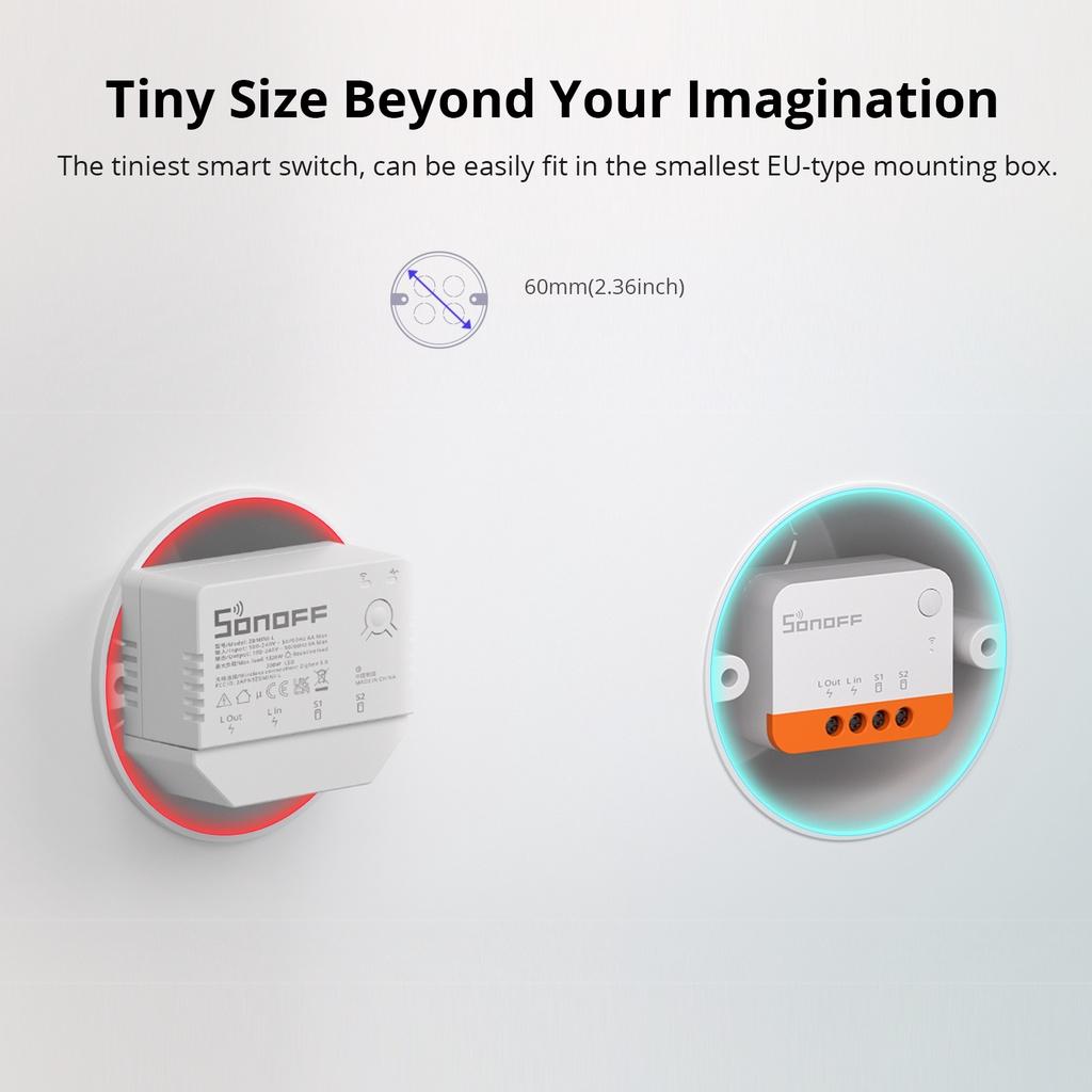 Sonoff Zbminil2 Interruptor Inteligente Zigbee 3.0 Extreme-sem Fio Neutro Necessário