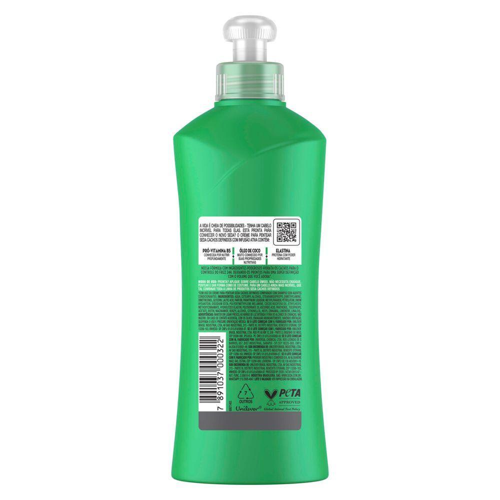 Kit 4 Cremes Para Pentear Seda Cachos Definidos 300ml Cada