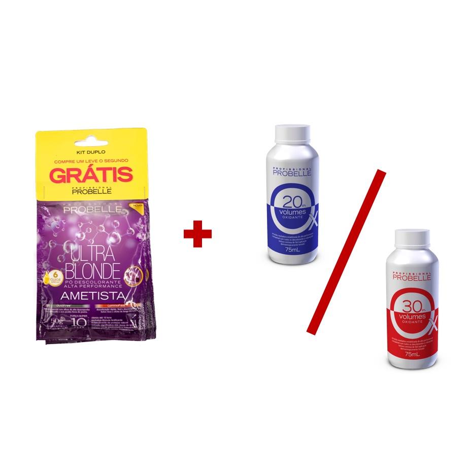 Kit Pó Descolorante (2 Sachês) + Ox Probelle
