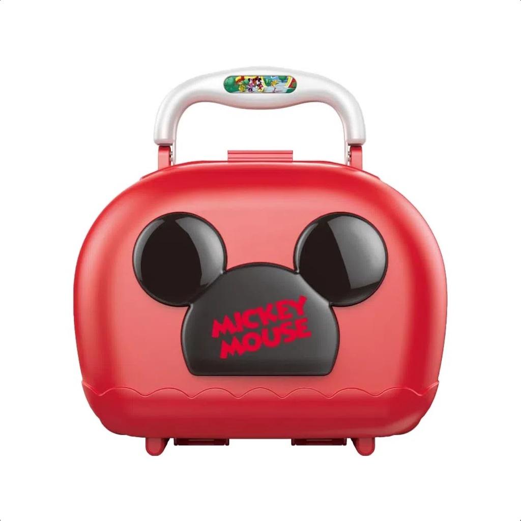 Brinquedo Maleta Mickey Hamburgueria 7 Acessórios +3 Anos Criatividade Coordenação E Imaginação Multikids