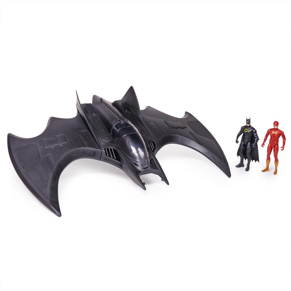 The Flash - Veículo Asa De Morcego Com 2 Figuras De 10cm