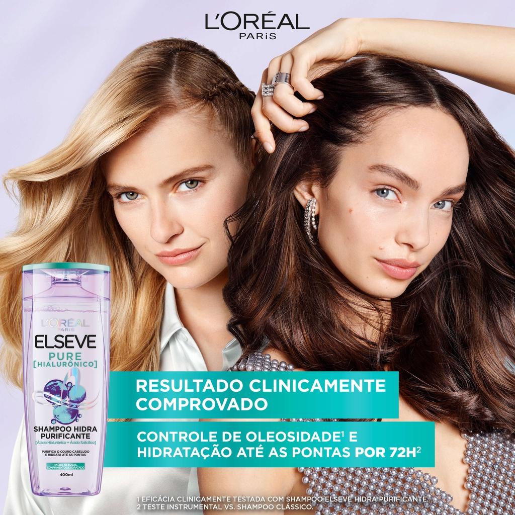 Shampoo L Oréal Paris Elseve Pure Hialurônico 400ml