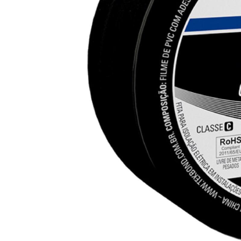 Fita Isolante Uso Geral 19mm X 10m X 0.13mm 21131001910 Tekbond