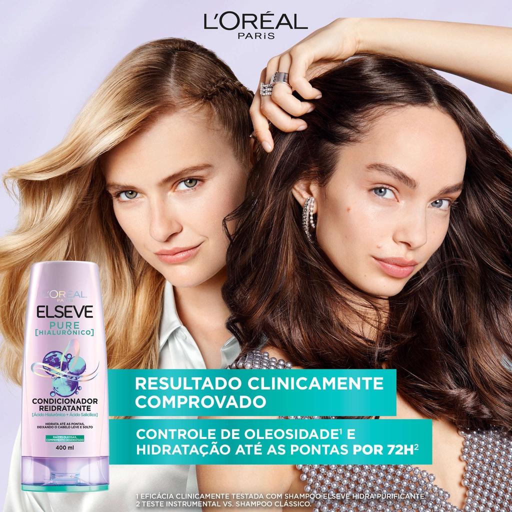 Condicionador L Oréal Paris Elseve Pure Hialurônico 400ml