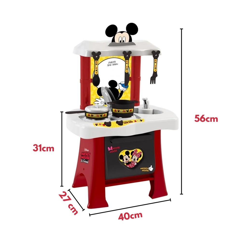Cozinha Infantil Com Fogão Mickey Disney E Vários Acessórios Xalingo - 1935.4