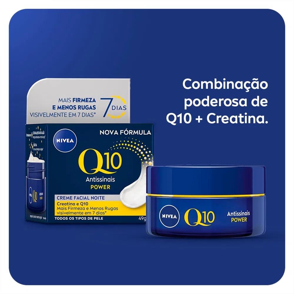 Creme Facial Antissinais Noturno Q10 Power Nivea - 49g