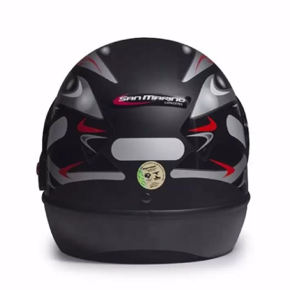 Capacete Moto San Marino Preto 56