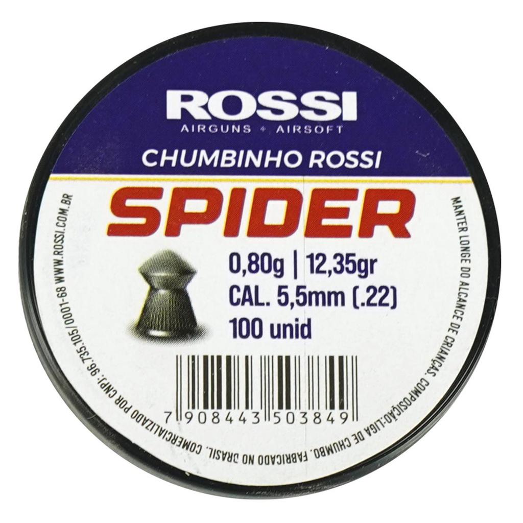4x Lata De Chumbo Rossi Premium Spider 5.5mm - 400 Unidades