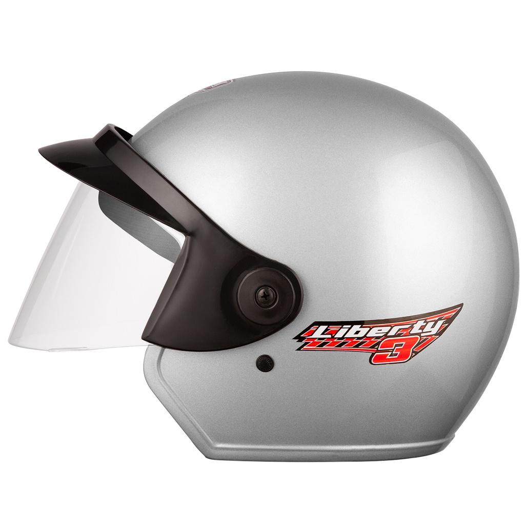 Capacete Moto Aberto Feminino Masculino PRO Tork Liberty 3 Solid Adulto Tam 56 58 60