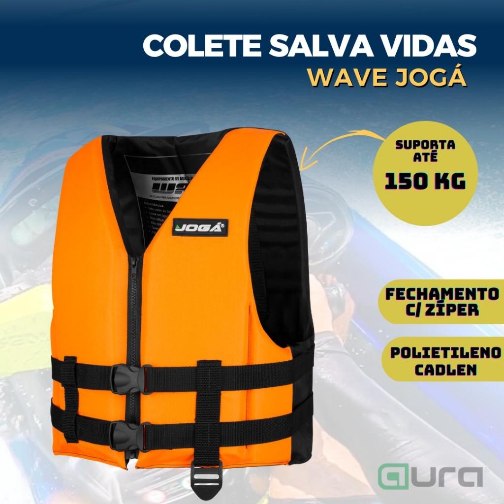 Colete Salva Vidas Flutuação Pesca Pescaria Wave Joga