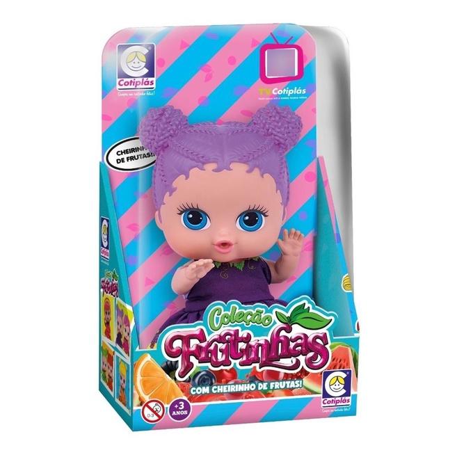 Boneca Frutinhas Uva Com Cheirinho Coleção Cotiplás