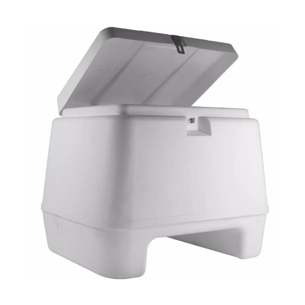 Baú Bauleto 80 Litros Branco Para Moto Plástico Injetado PRO Tork - Bp-05bc