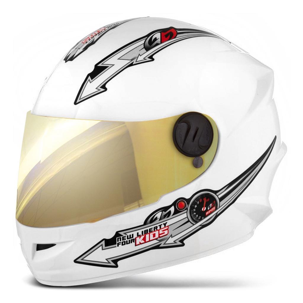 Capacete Moto Infantil Criança Liberty Four Kids PRO Tork Tamanho Único 54
