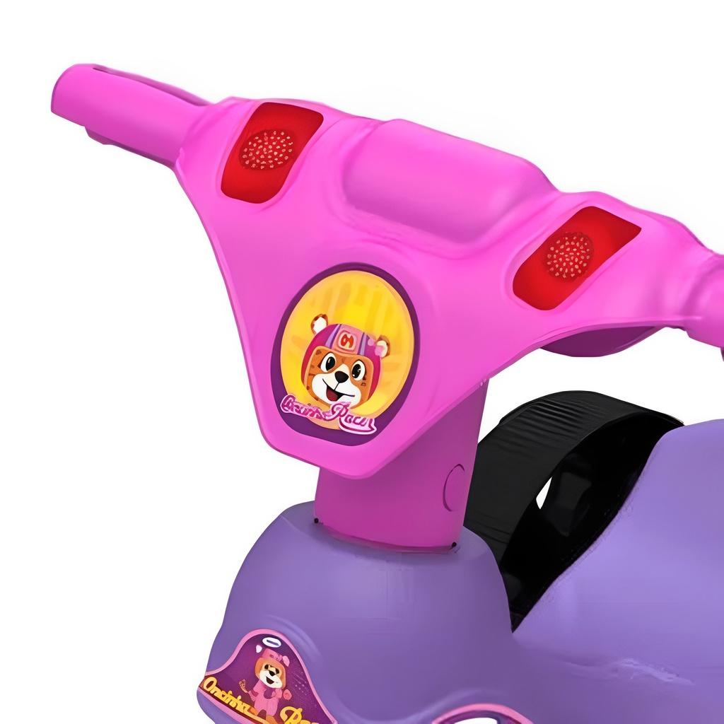 Triciclo Oncinha Racer Infantil A Partir Dos 24 Meses Até 23kg Xalingo