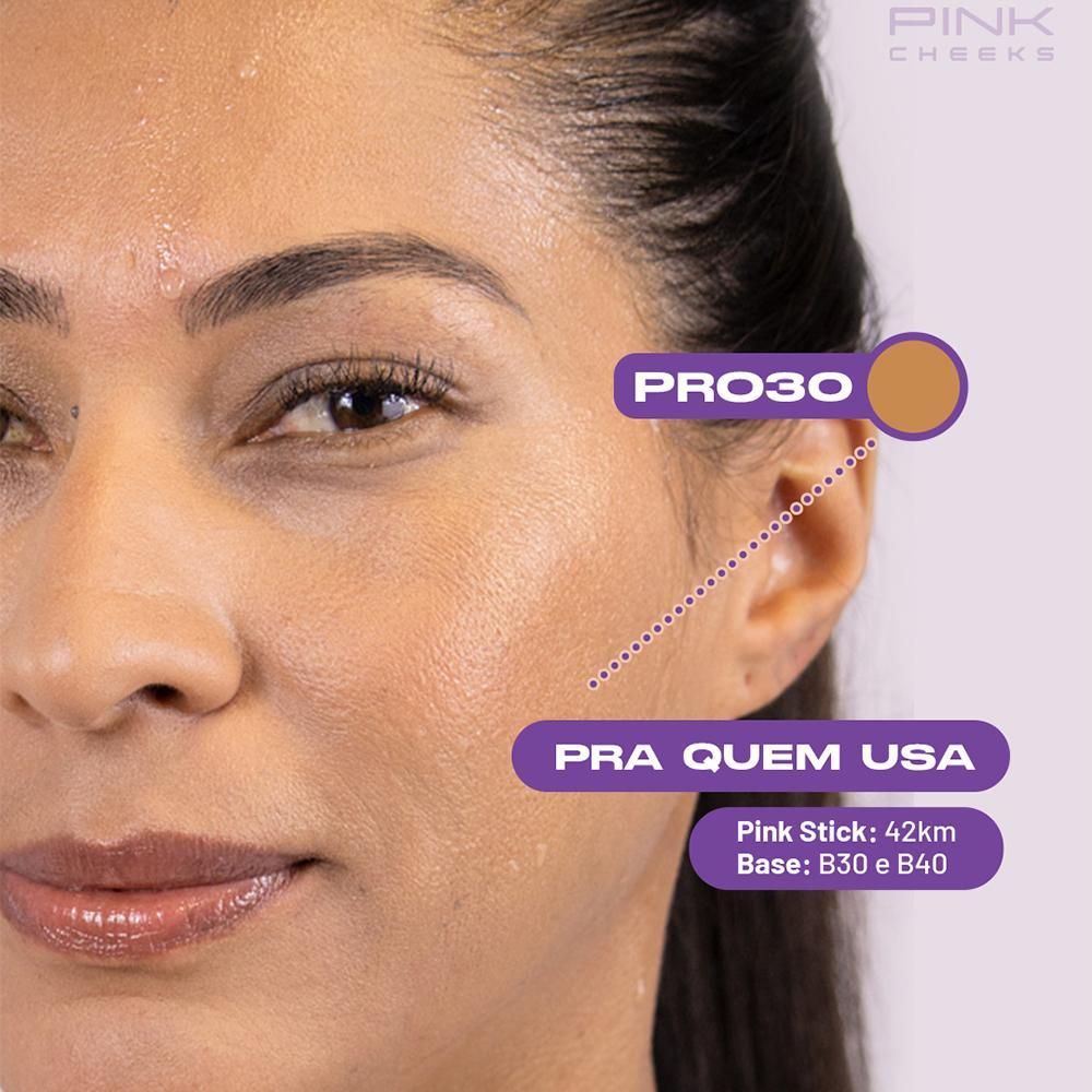 Pink Cheeks PRO Stick FPS 96 Fpuva 43 Pro30 Protetor Solar Facial Com Cor 14g