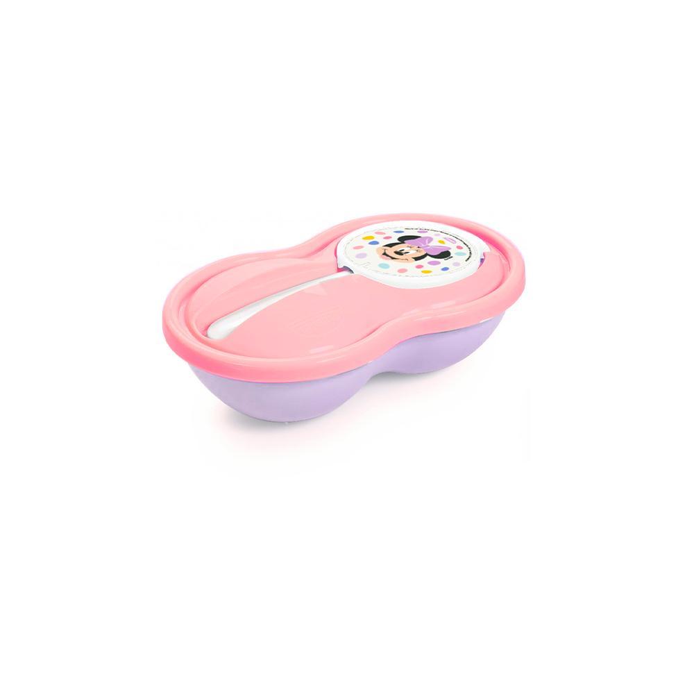 Pote Para Papinha 320 Ml Com Colher Minnie Baby Plasútil