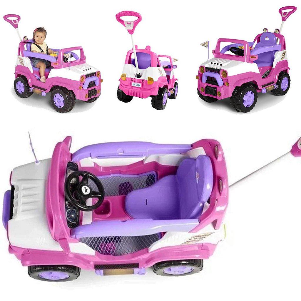 Carrinho De Passeio E Pedal Calesita Diipi Rosa