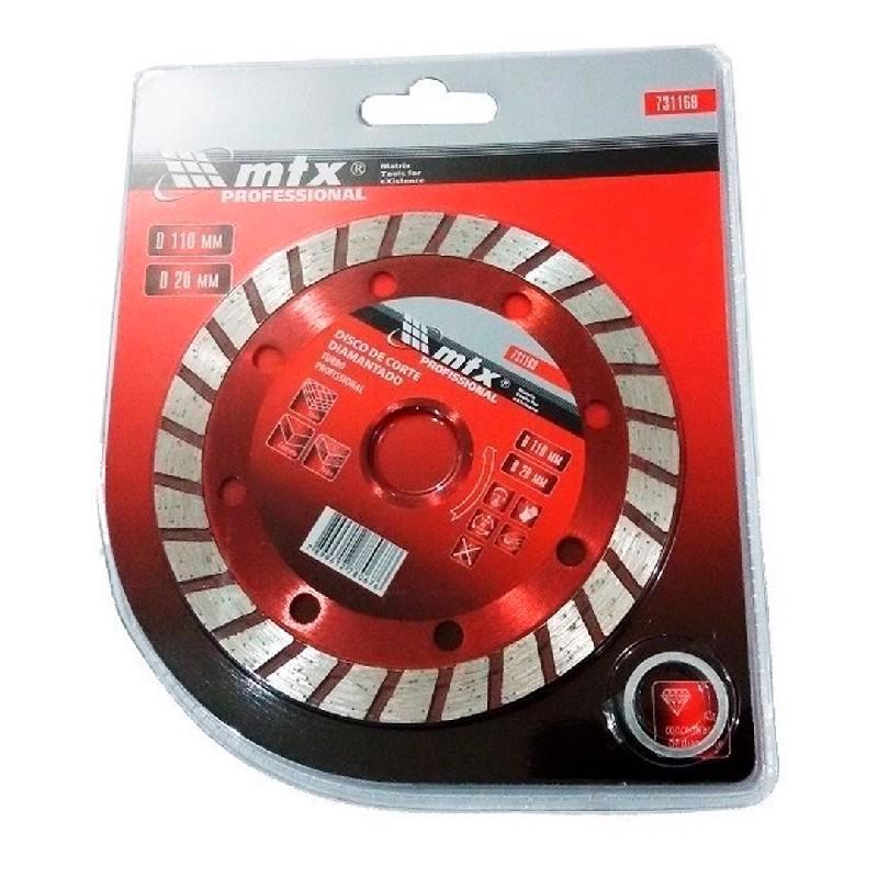 Disco Diamantado Turbo Corte 110 X 20mm Mtx