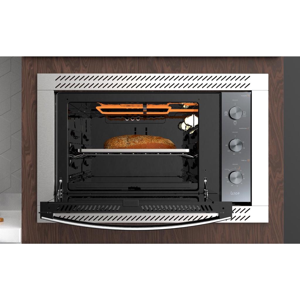 Forno De Embutir Elétrico Espelhado 44L Com Grill E Timer Atlas U Top Style 220V
