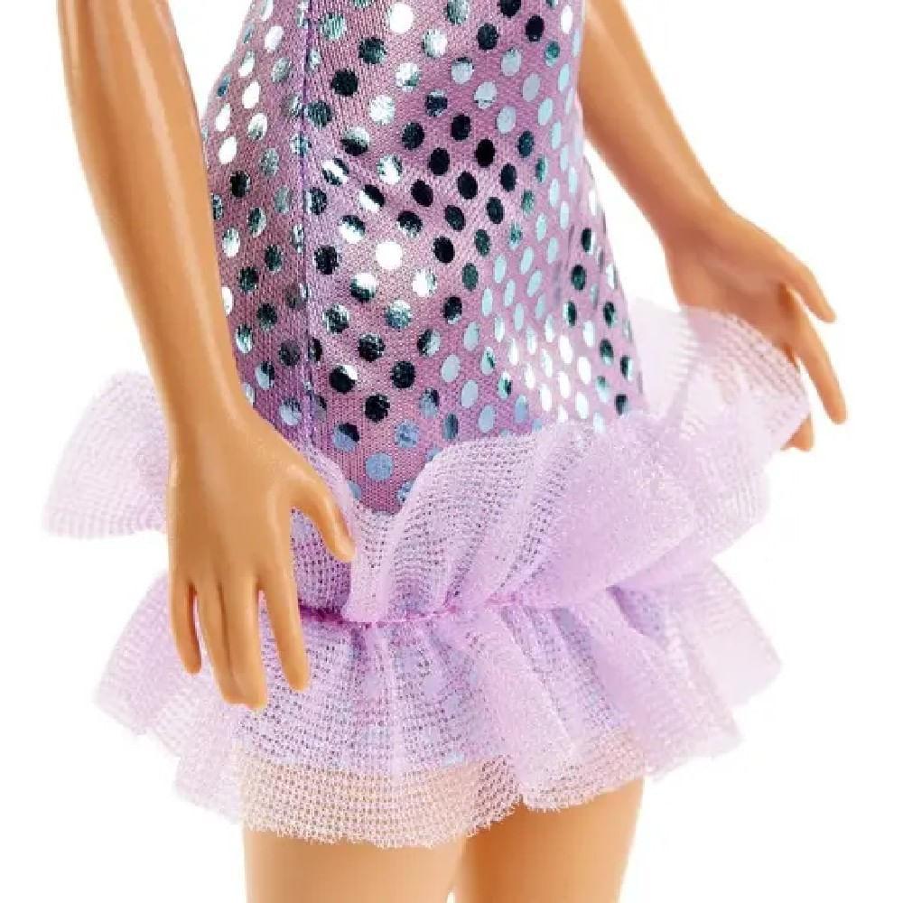 Barbie Fashionista Vestido Glitter Loira - Mattel