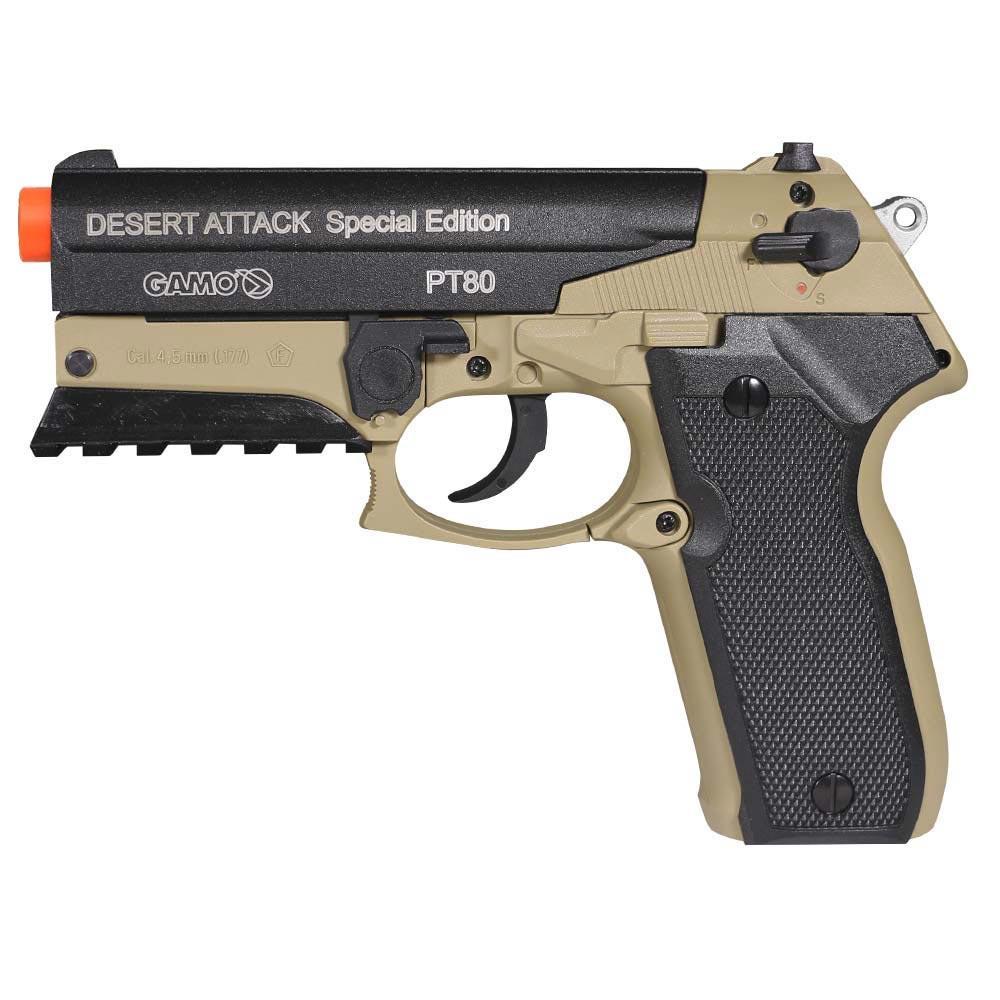 Pistola Pressão Gamo Pt-80 Desert Attack 4.5mm