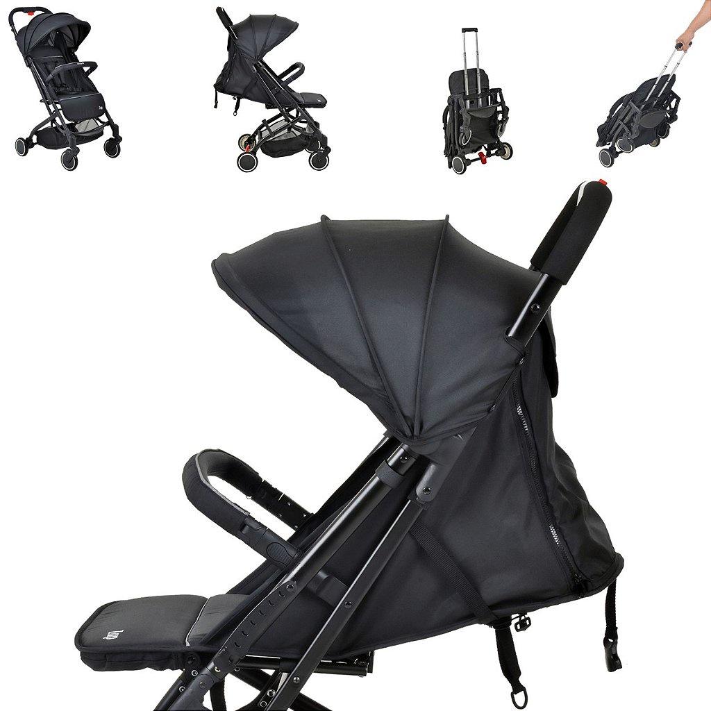 Carrinho De Bebe Passeio Compacto Burigotto Zap Black Preto