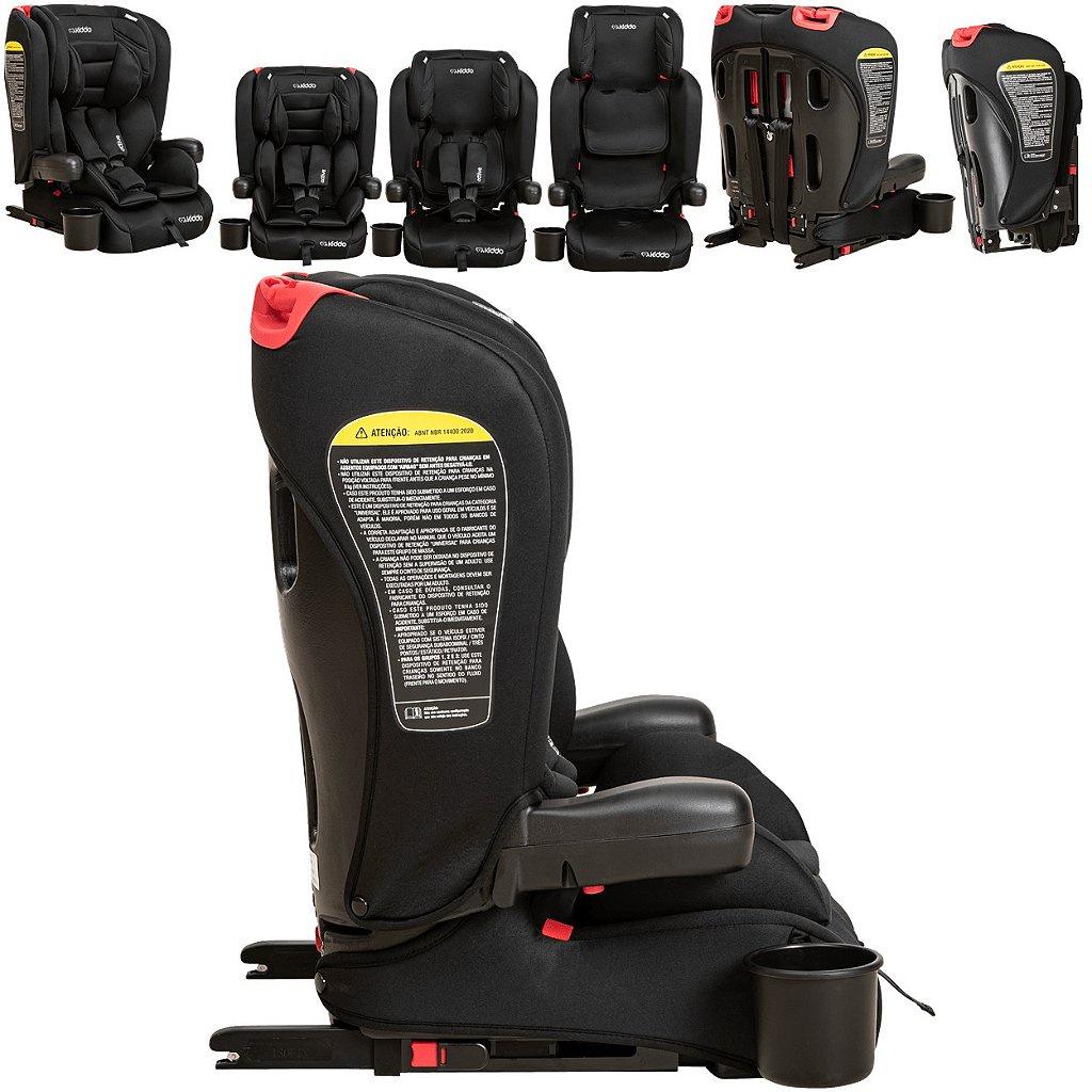 Cadeirinha Para Carro Kiddo Active Isofix Preta 9 A 36 Kg