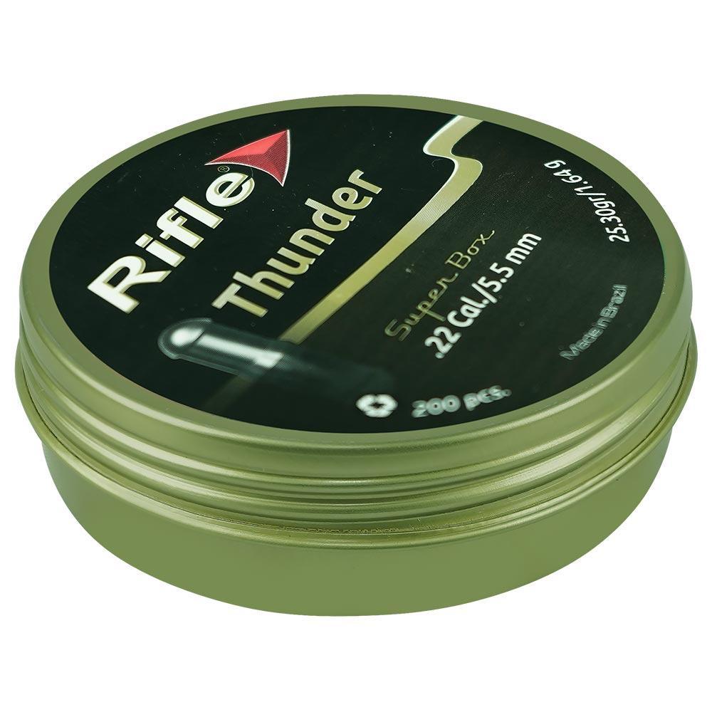 Chumbinho 5.5 Rifle Thunder 200 Unidades Calibre 5.5mm (.22)