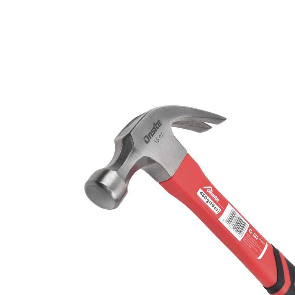 Martelo Capinteiro Com Cabo Em Fibra De Vidro 450g (706325) - Onsite
