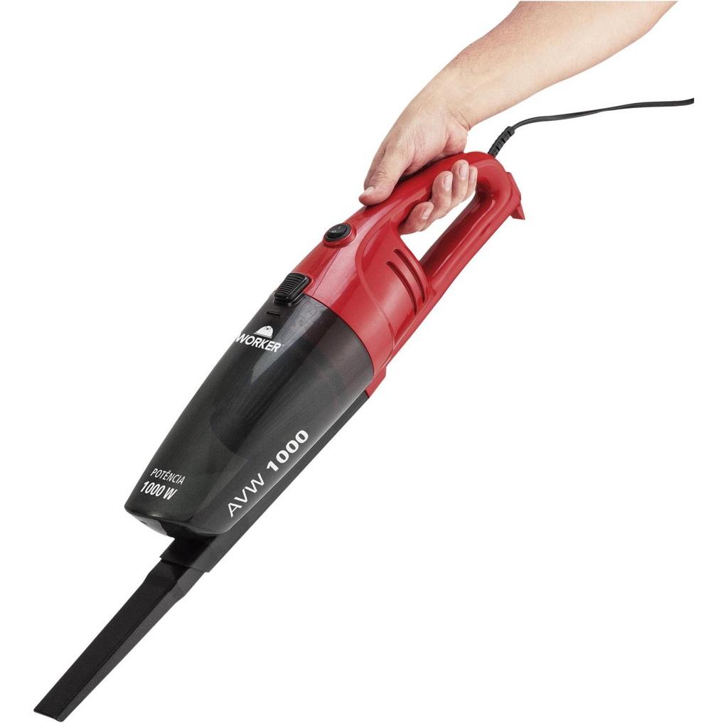 Aspirador De Pó Vertical Vassoura Elétrica Apw 1000 Portátil Ideal Para Cantos Carpetes Sofás Worker