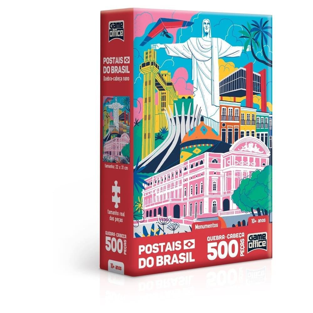 Quebra Cabeça Postais Do Brasil Monumento 500 Peças - Toyster