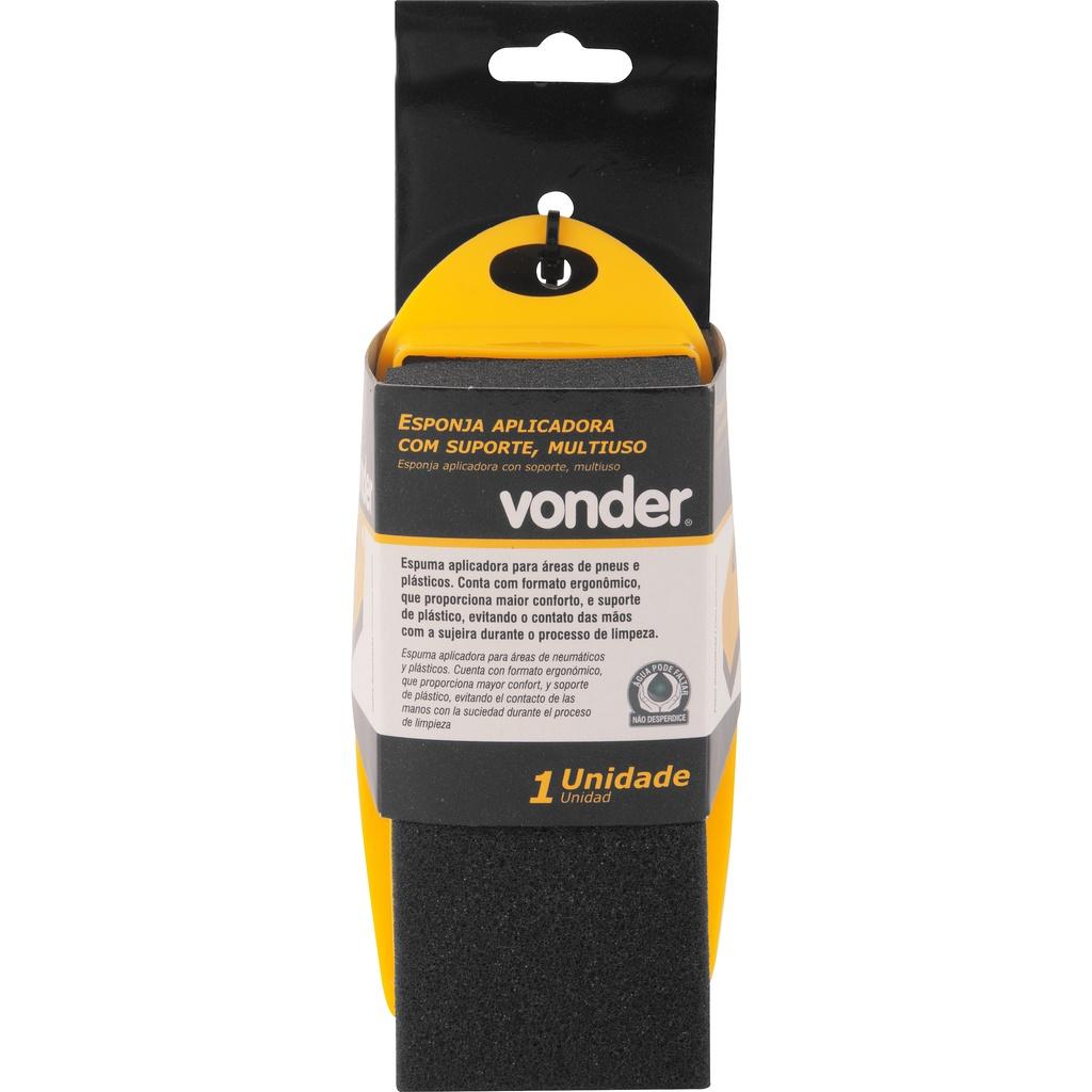Esponja Aplicadora Multiuso Pneu Pretinho Carro Moto Bike Vonder Resistente Oferta Premium