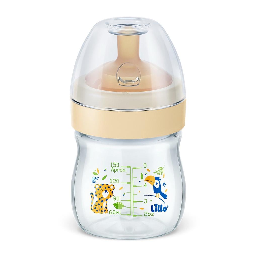 Kit 2 Mamadeiras Super Evolution Bico Látex 150/300ml Lillo