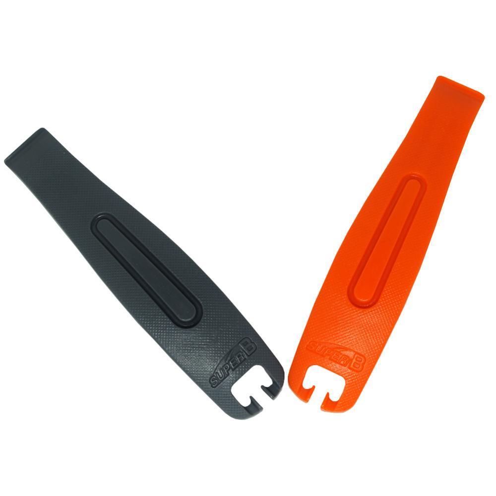 Espátula Super B Em Nylon Para Retirar Pneus Cinza/laranja