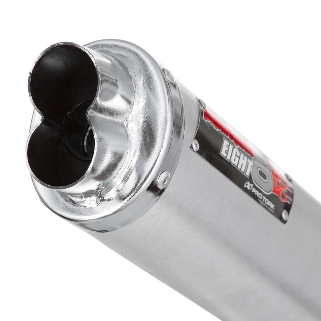 Escapamento Escape Para Moto PRO Tork Eight Aço Ybr 125 2000 2001 2002 2003 2004 2005 2006 2007