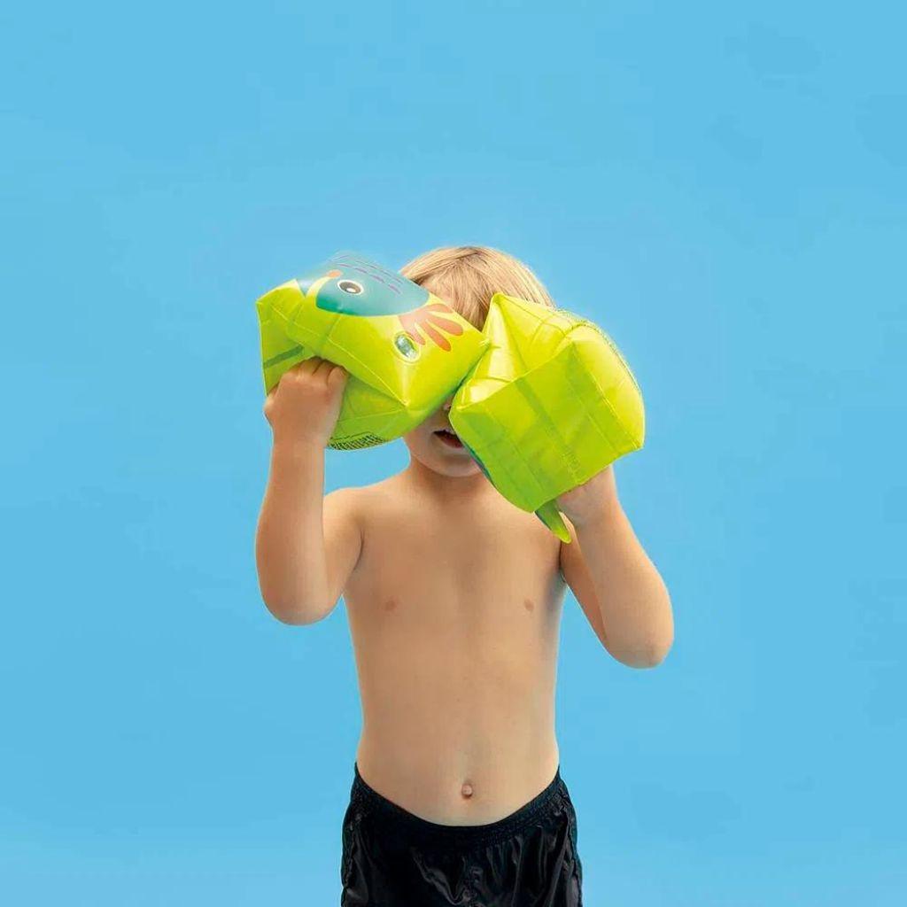 Boia De Braço Infantil Bichinhos Até 30kg Amarelo 001803 - Mor