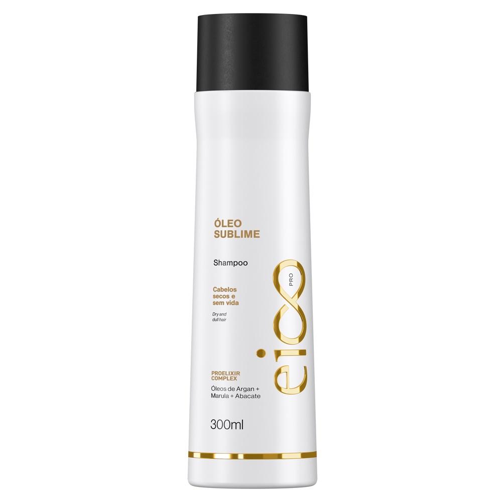 Eico Professional Óleo Sublime Creme Shampoo Sem Sal Tratamento Leave-in 300ml Argan Marula E Abacate