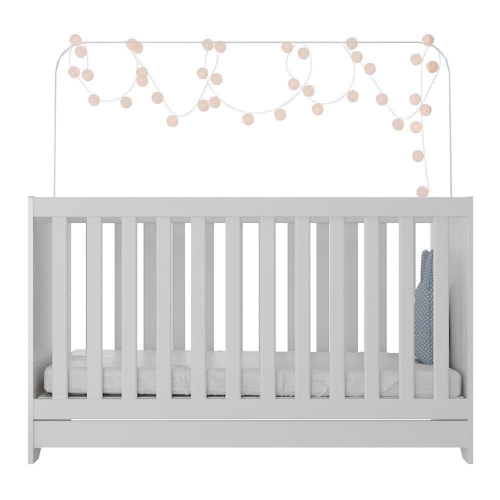Berço 3 Em 1 Com Colchão Incluso Multimóveis Mp0527c Branco