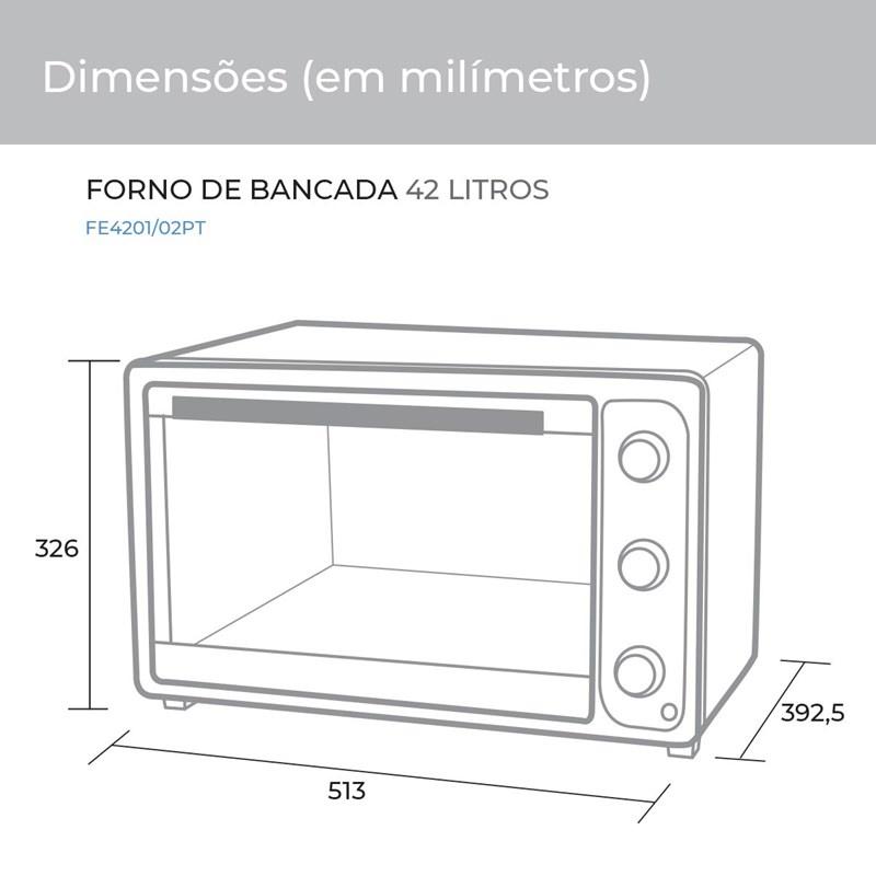 Forno Elétrico Suggar 42 Litros Preto Fe4201pt/fe4202pt
