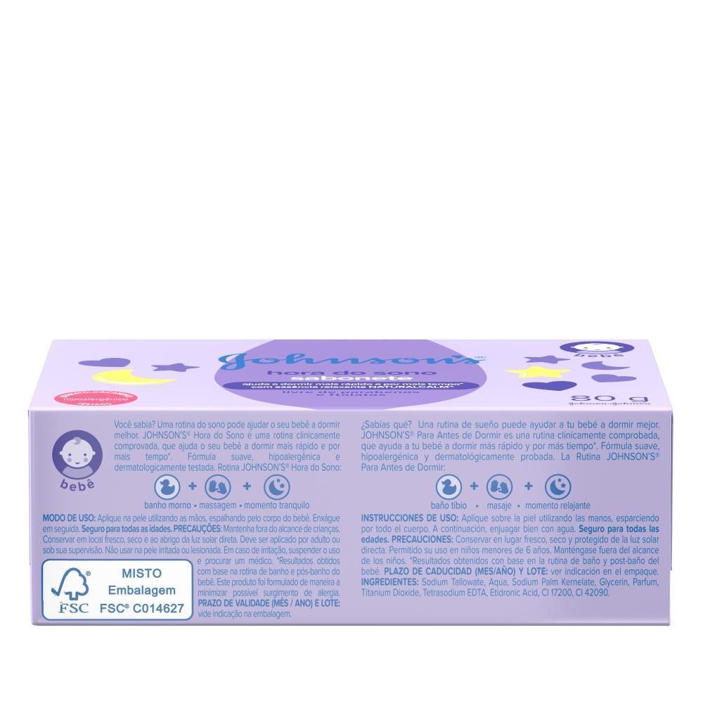 Kit Com 2 Sabonetes Barra Hora Do Sono Johnson S Baby 80g