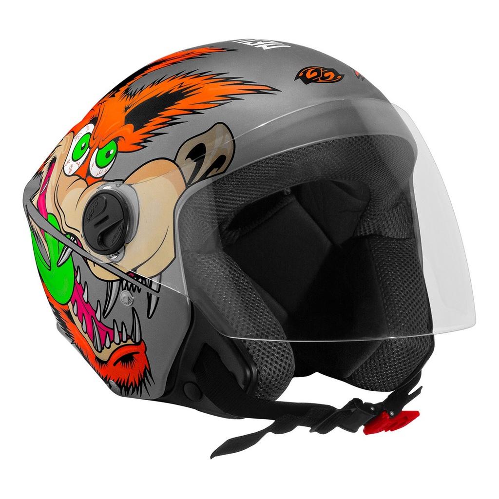 Capacete Masculino Feminino Aberto De Moto Urbano Motoboy New Liberty 3 Coyote Cinza Fosco PRO Tork
