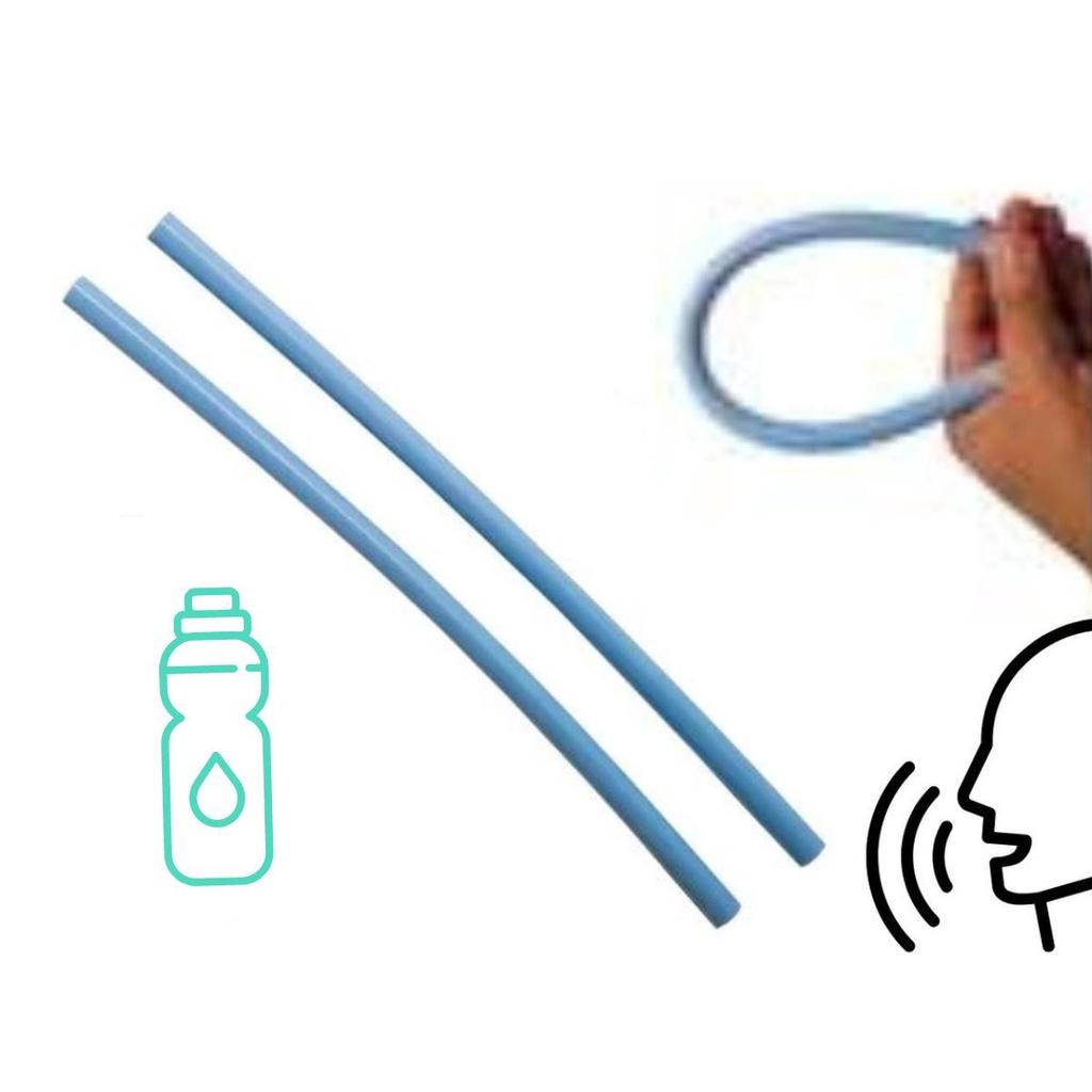 Kit 5 Tubo Ressonância Lax Vox Exercício Vocal Silicone 35cm